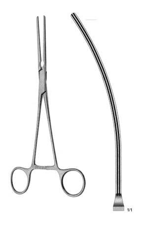 DE BAKEY ATROMAT KLEMP EĞRİ 31CM